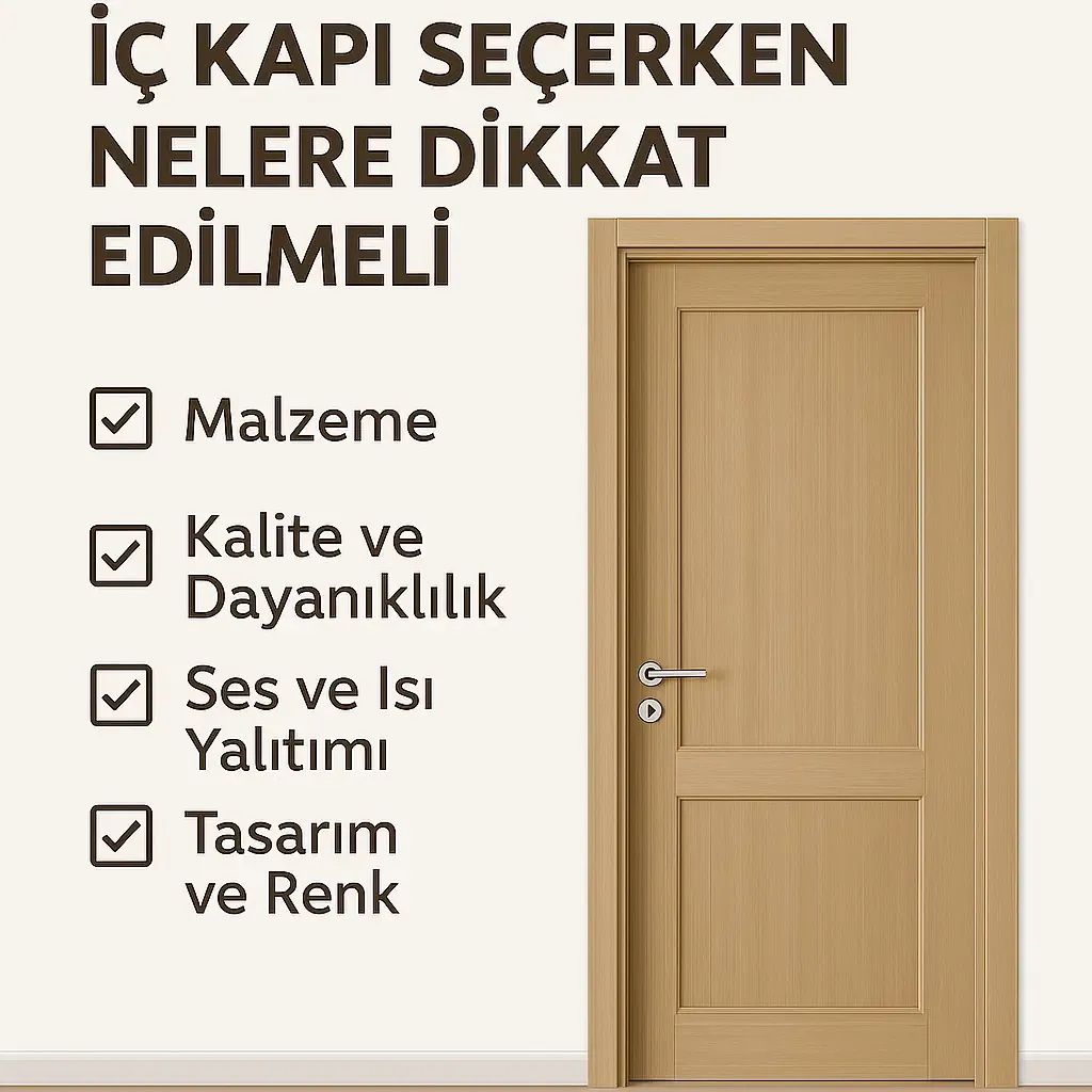 İç Kapı Seçerken Nelere Dikkat Etmeliyiz?